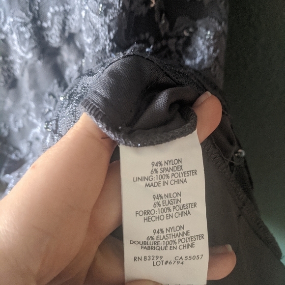 Gray Lace Dress - Picture 3 of 5